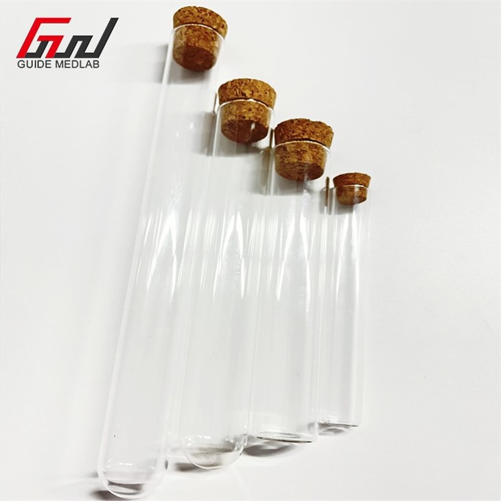 2 test tube with cork stopper