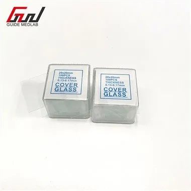 Mikroskop qopqog'i oynasi 22 * 22 mm